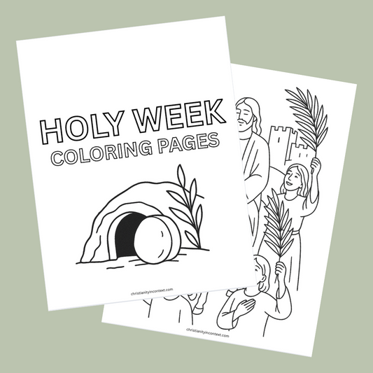 FREE: Holy Week Coloring Collection